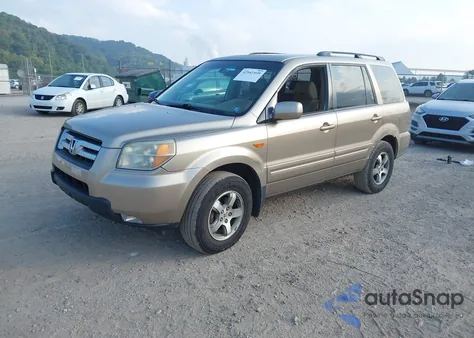 2006 Honda Pilot Ex-L из США, поврежденный, VIN 2HKYF18686H558853